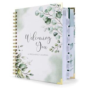 Pregnancy Journal and Memory Book with Stickers and Keepsake Pocket - Planner
